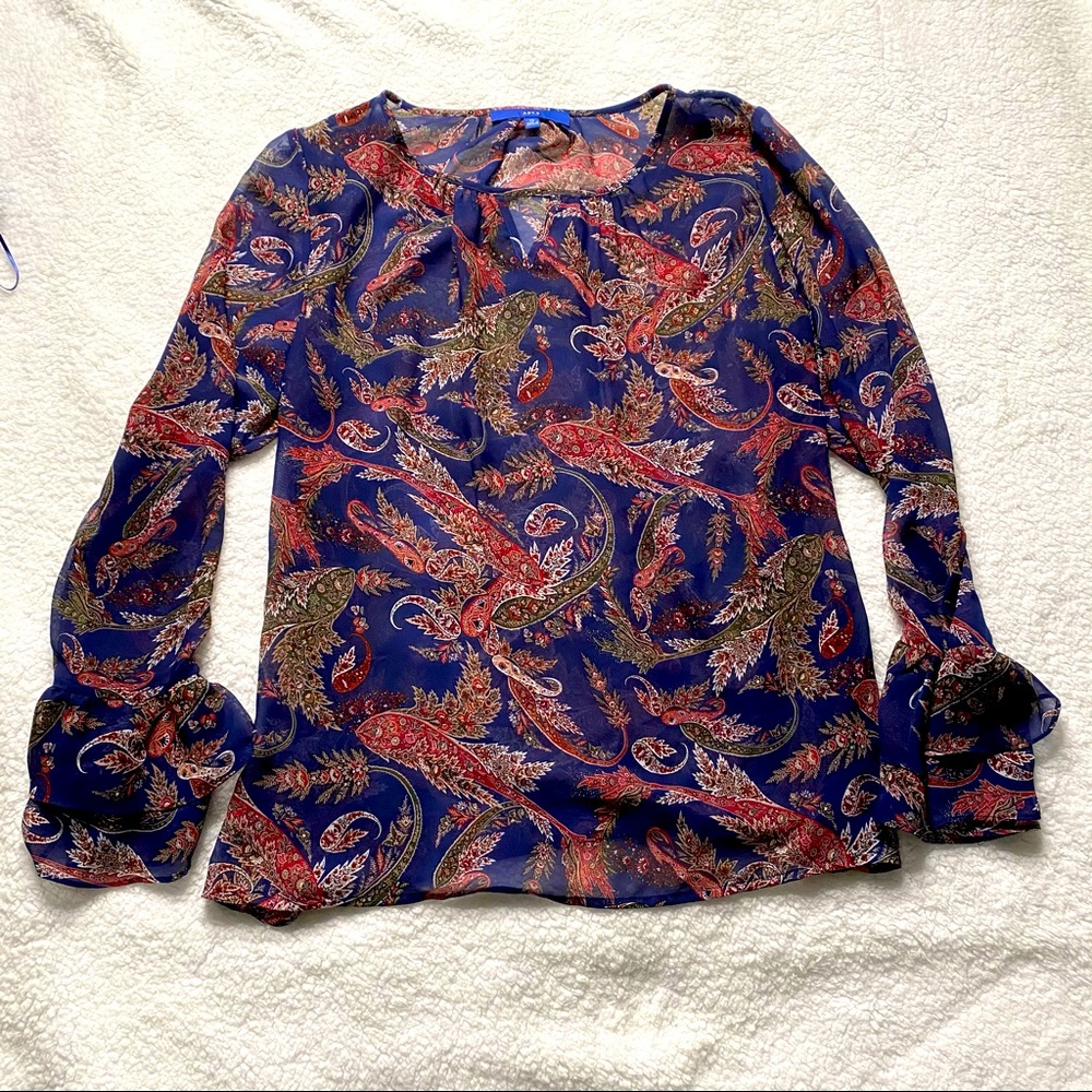 Apt.9 Women’s Boho Sheer Top XL